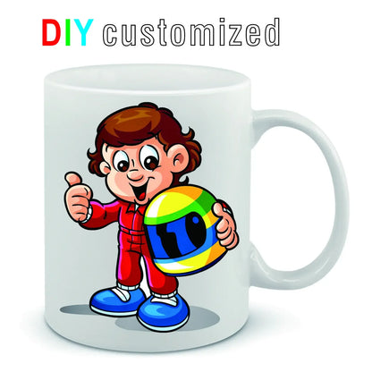 DIY Customized mugs 350ML 12oz Ceramic Mug Print Picture Photo LOGO Text Coffee Milk Cup Souvenir Tea Cups Dropshipping