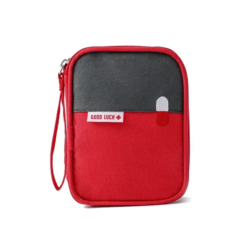 Mini Portable First Aid Kit Medicine Bag Medical Emergency Kits Organizer Outdoor Household Medicine Pill Storage Bag Pouch