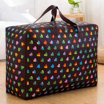 Portable Storage Bag Cartoon Oxford Cloth Quilt Storage Bag Large-Capacity Travel Package Toy Organizing Bag Waterproof Package