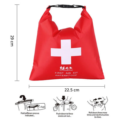 Outdoor Camp Travel Emergency Kit For Fishing Family Medical Treatment Portable Waterproof First Aid Bag Emergency Kits Case