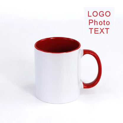 DIY Customized mugs 350ML 12oz Ceramic Mug Print Picture Photo LOGO Text Coffee Milk Cup Souvenir Tea Cups Dropshipping