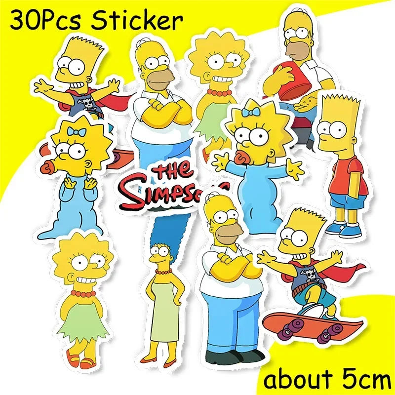 DisneyThe Simpsons Party Decorations Tableware Cup Plate Napkin Sticker Tablecloth Balloons Background Kids Baby Shower Supplies