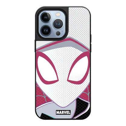 Bandai Cartoon SpiderMan Mask Phone Cases for IPhone 16 15 14 13 12 11 Pro Max 16Pro Mirror Film Spider-mans Back Cover