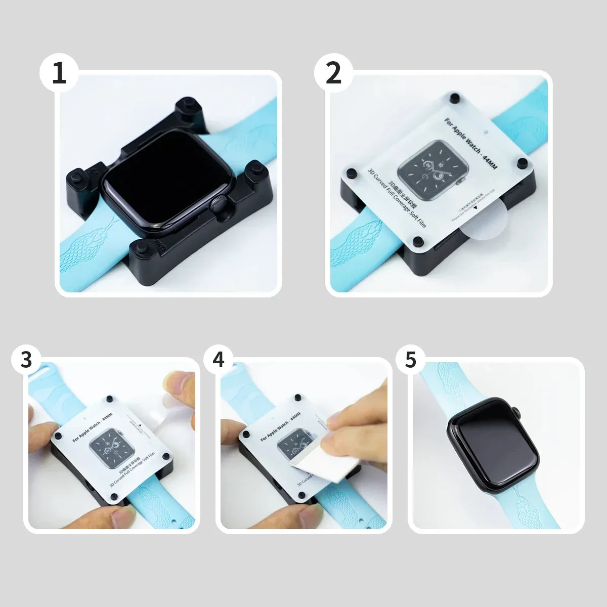 Install Tray Screen Protector for Apple Watch Ultra Series 9 8 7 6 5 4 3 SE Protective iWatch 49mm 45mm 41mm 44mm 42mm 40mm 38mm