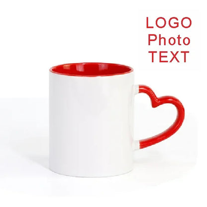 DIY Customized mugs 350ML 12oz Ceramic Mug Print Picture Photo LOGO Text Coffee Milk Cup Souvenir Tea Cups Dropshipping