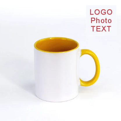 DIY Customized mugs 350ML 12oz Ceramic Mug Print Picture Photo LOGO Text Coffee Milk Cup Souvenir Tea Cups Dropshipping