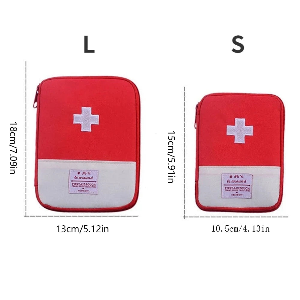 1/2/10Pcs Mini Portable Medicine Bag First Aid Kit Outdoor Medical Emergency Kits Pouch Organizer Home Medicine Pill Storage Bag