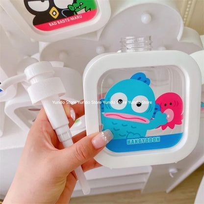 New Sanrio Hello Kitty Portable Bath Bottle Cartoon Travel Shampoo Shower Milk Sub-Bottle Lotion Dormitory Press Storage Bottle