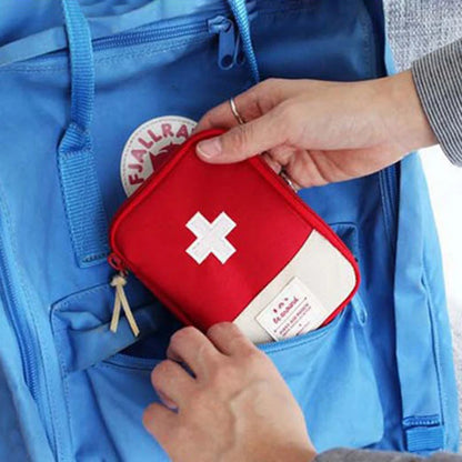 Mini Portable Medicine Bag Travel First Aid Kit Medicine Bag Storage Bag Survival Kit Medicine Box Outdoor Emergency Camping