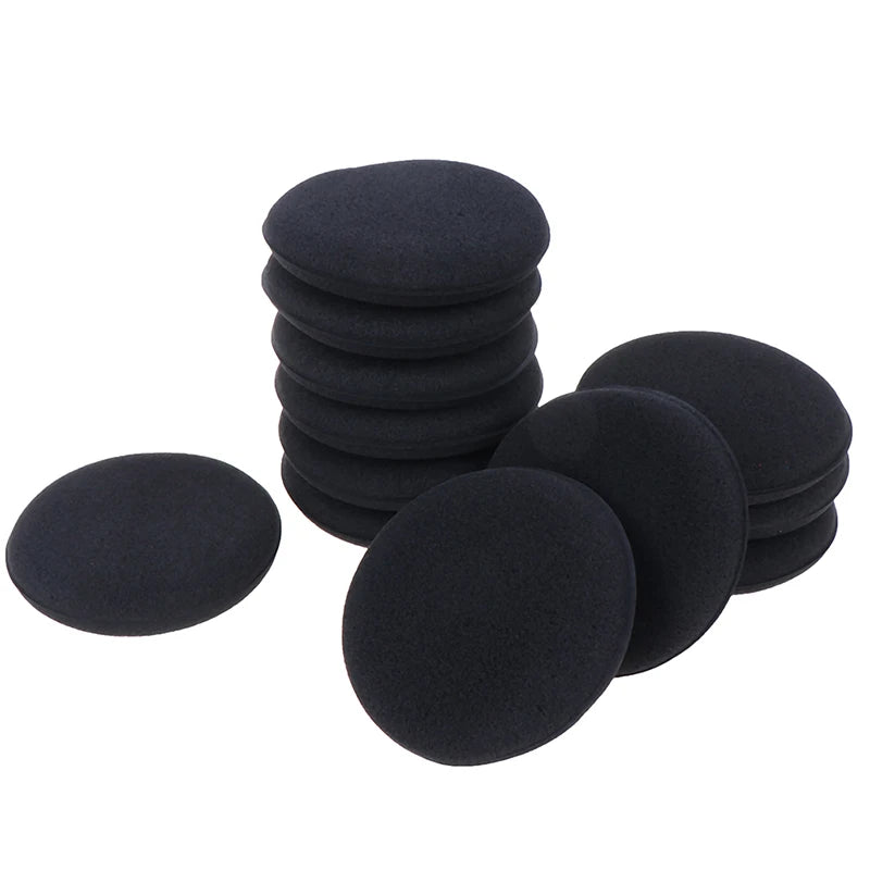 Car Foam Sponge 12Pcs Foam Sponge Wax Applicator Cleaning Detailing Pads Car Waxing Polish Car Home Care Cleaning black 10cm