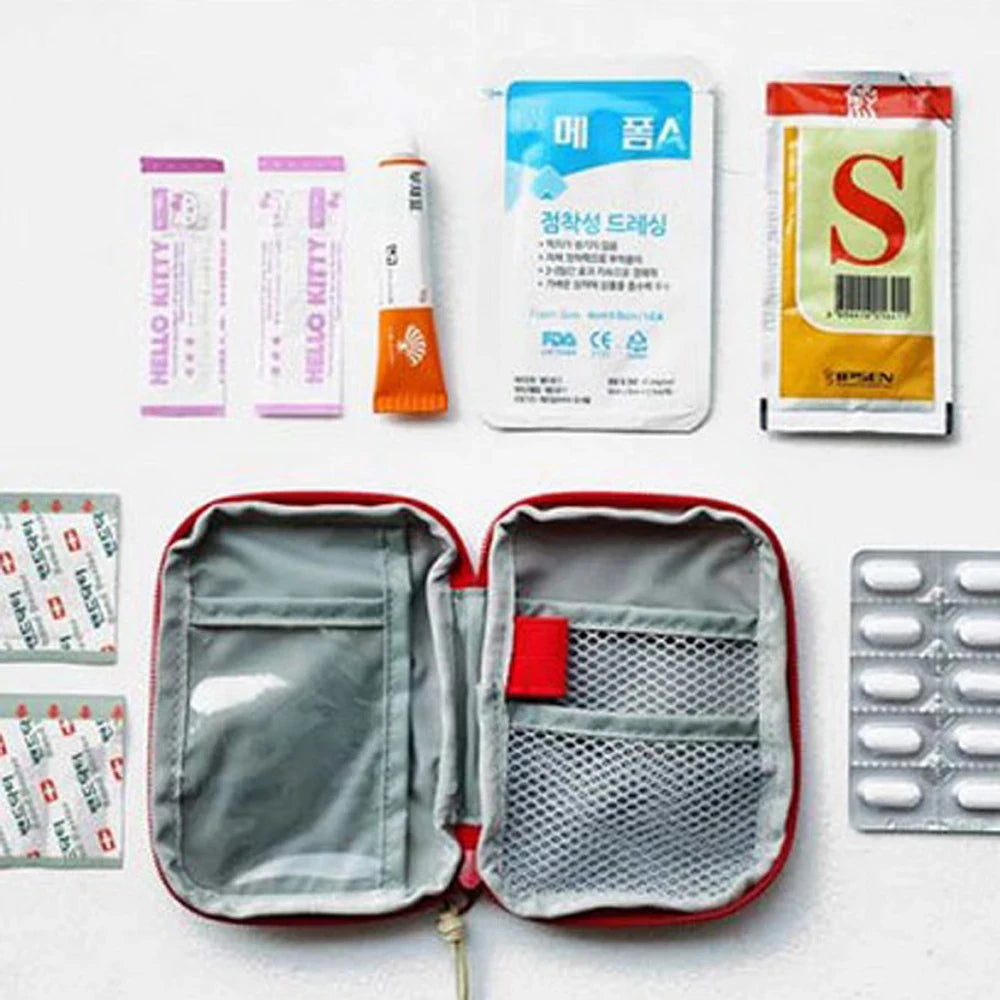 1/2/10Pcs Mini Portable Medicine Bag First Aid Kit Outdoor Medical Emergency Kits Pouch Organizer Home Medicine Pill Storage Bag