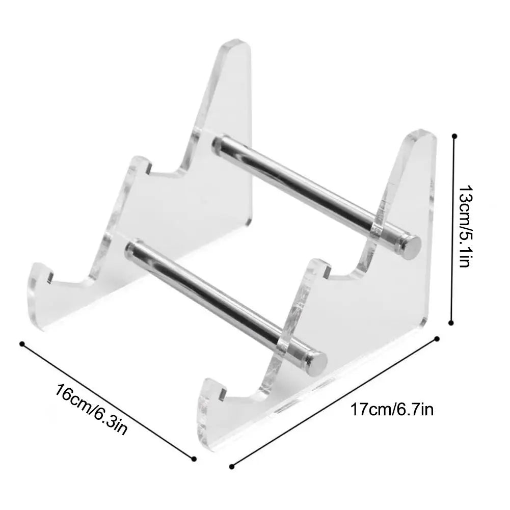 2 Tiers Keyboard Display Stand Transparent Acrylic Keyboard Stand Computer Detachable Mechanical Keyboard Rack