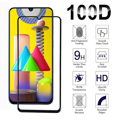 Glass For Samsung Galaxy A31 A32 A33 A34 A35 4G 5G M31 M32 M33 M34  Screen Protector for Samsung M31s Full cover Tempered  Film