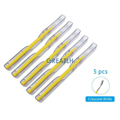 5pcs/set Ophthalmic Disposable Hospital Surgical Knife Blade Slit Knife Eye Micro Surgery Tool Ophthalmic Instrument