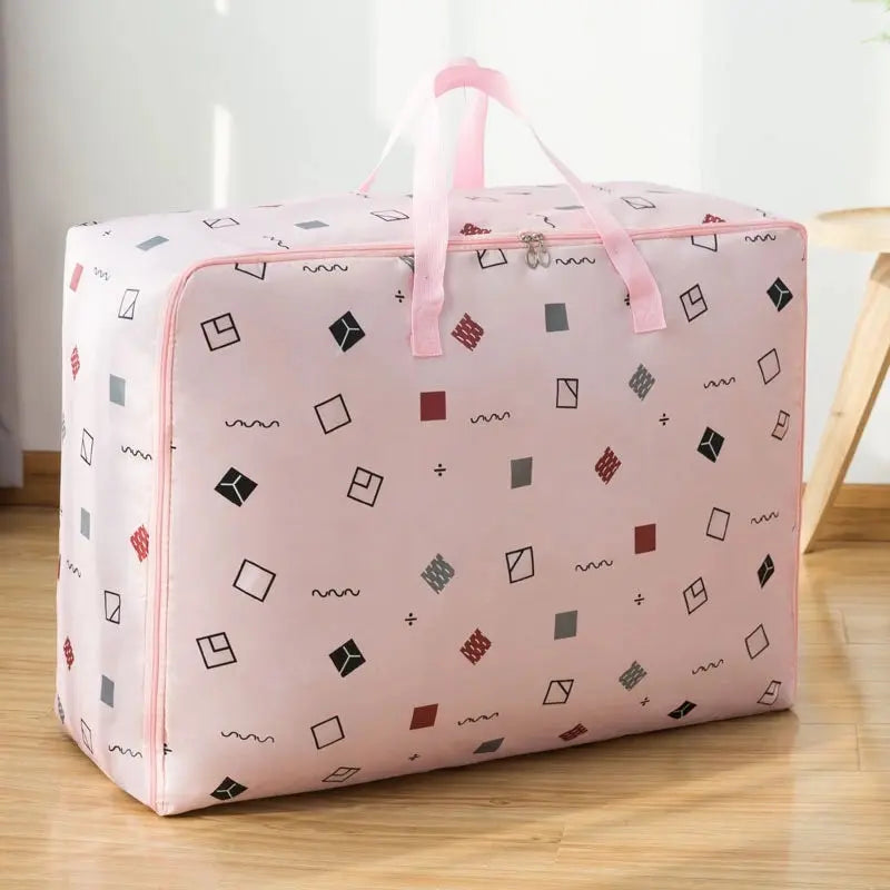 Portable Storage Bag Cartoon Oxford Cloth Quilt Storage Bag Large-Capacity Travel Package Toy Organizing Bag Waterproof Package