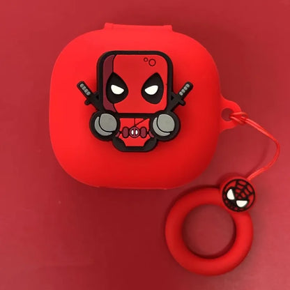 Marvel Deadpool Earphone Case For Anker Soundcore P40i/ R50i/P20i/P25i/Life P3 Silicone Wireless Earbuds Cover With Keychain