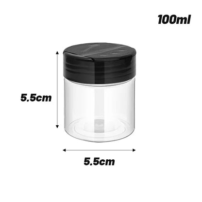 24-1PCS Transparent Seasoning Jars Reusable Large Empty Spice Condiment Storage Bottles Season Powder Containers Box For Kitchen