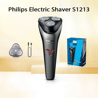 Philips S1113 Electric Shaver for Men USB Charging PowerCut Stainless Steel Blades Ergonomic design Triple floating head