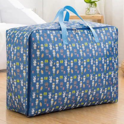 Portable Storage Bag Cartoon Oxford Cloth Quilt Storage Bag Large-Capacity Travel Package Toy Organizing Bag Waterproof Package