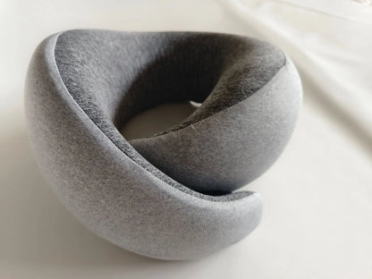 Memory Cotton U-shaped Pillow Cotton Solid Color Airplane Travel  Cervical Neck Protector Pillow