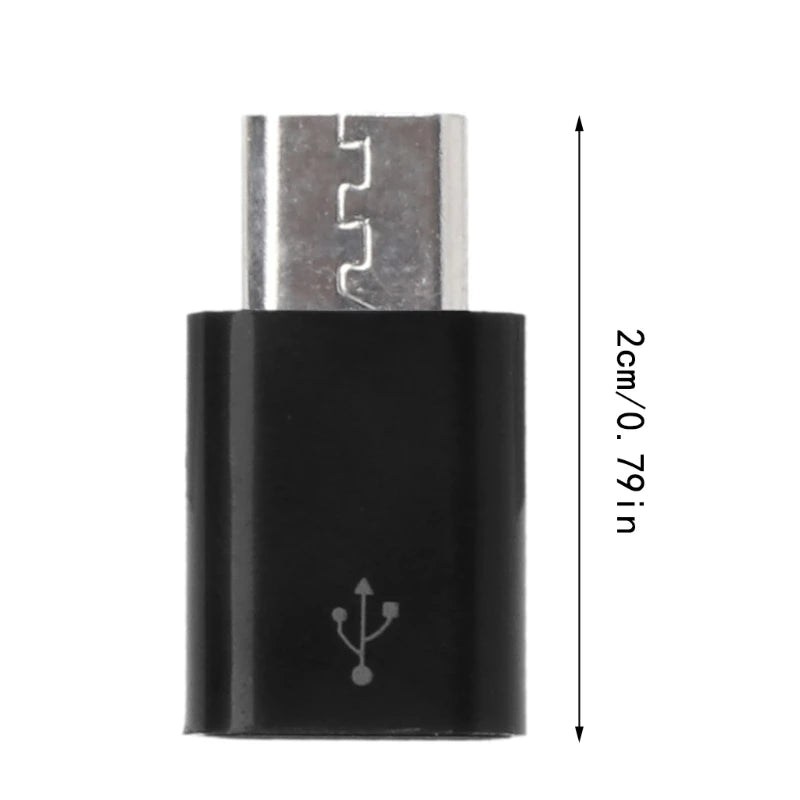 Mini Aluminum Alloy Micro USB Male to Type-c Female Adapter Type-c Female to USB Adapter for Laptops, Power Banks