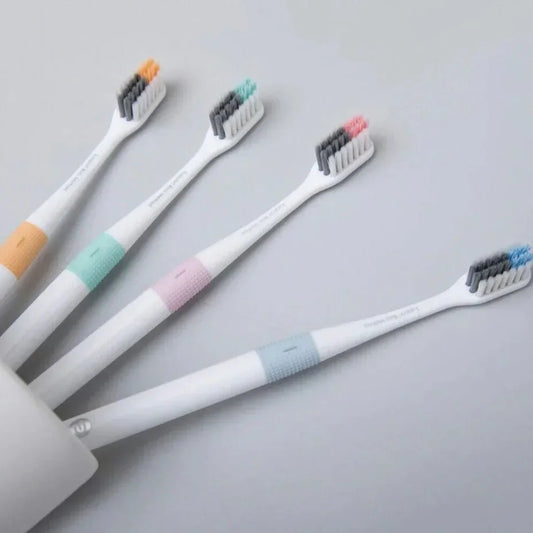 Original DR.BEI Toothbrush For  Family Pack With Travel Box Soft Hair Portable Colorful Toothbrush for Holiday