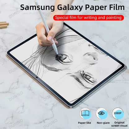 Paper Feel Screen Protector for Samsung Galaxy Tab S6 Lite A9 Plus S9 A8 A7 Lite Painting Write Matte PET Paper Feel Film