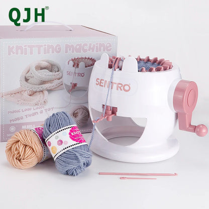 SENTRO Knitting Machine, 22 Needles Rabbit Smart Knitting Loom Machines Kit for Sock/Hat/Pumpkin, DIY Hand Artifact Wool Machine