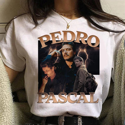 Pedro Pascal t shirt women streetwear anime summer Tee girl streetwear clothing