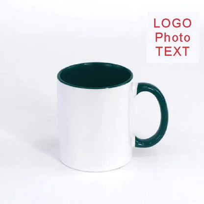 DIY Customized mugs 350ML 12oz Ceramic Mug Print Picture Photo LOGO Text Coffee Milk Cup Souvenir Tea Cups Dropshipping