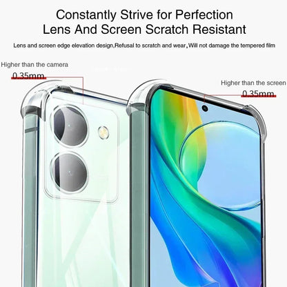 Anti Drop Airbag Phone Cases for VIVO Y18 Y18i Y18E Y18S  VIVOY18 Soft Full Protective Transparent Defence Protect Bumper Covers