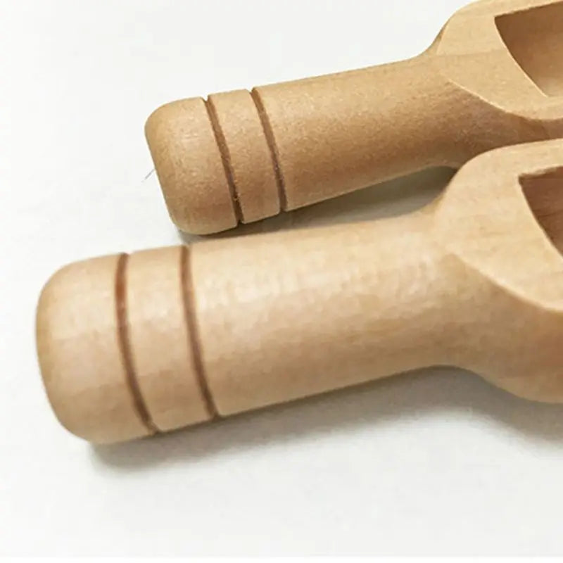 Mini Wooden Scoops Bath Salt Spoon Candy Flour Spoon Scoops Kitchen Utensils Kitchen Tool Laundry Detergent Powder Spoon