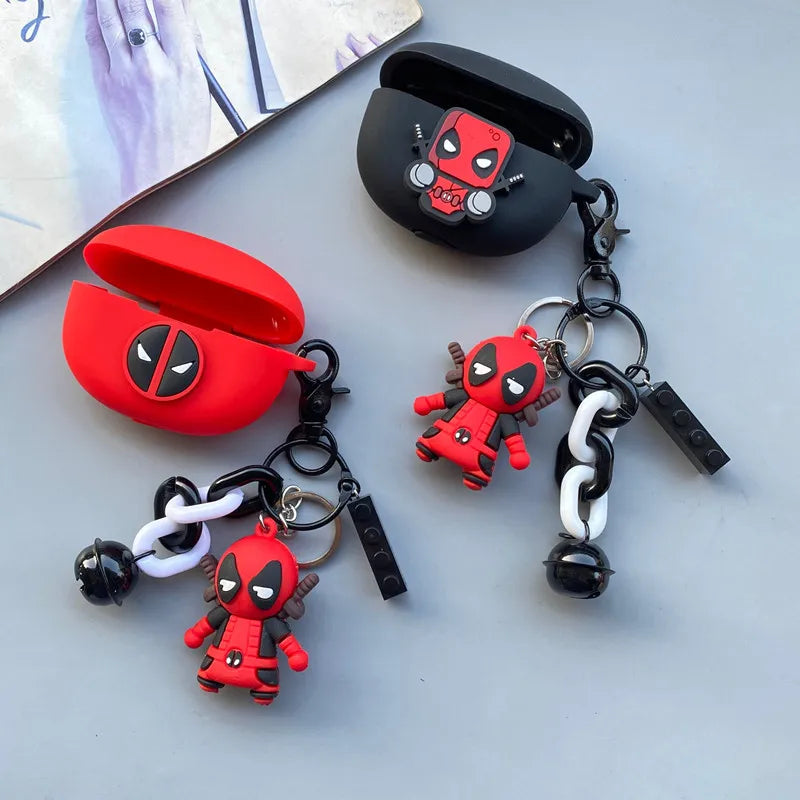 Marvel Deadpool Earphone Case Cover For Huawei Freebuds 4/4E/4i/5i/Pro Silicone Wireless Earbuds Charging Box Protective Shell