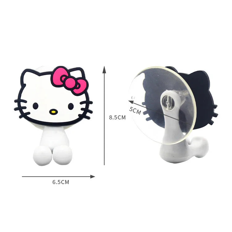 Cartoon Hello Kitty Toothbrush Holder Anime Sanrio Children Multipurpose Wall Mounted Shelf Family Kitchen Bathroom Supplies