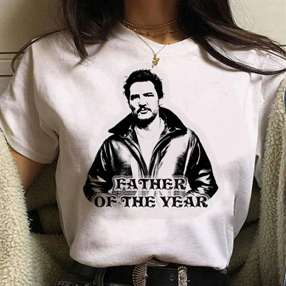 Pedro Pascal t shirt women streetwear anime summer Tee girl streetwear clothing