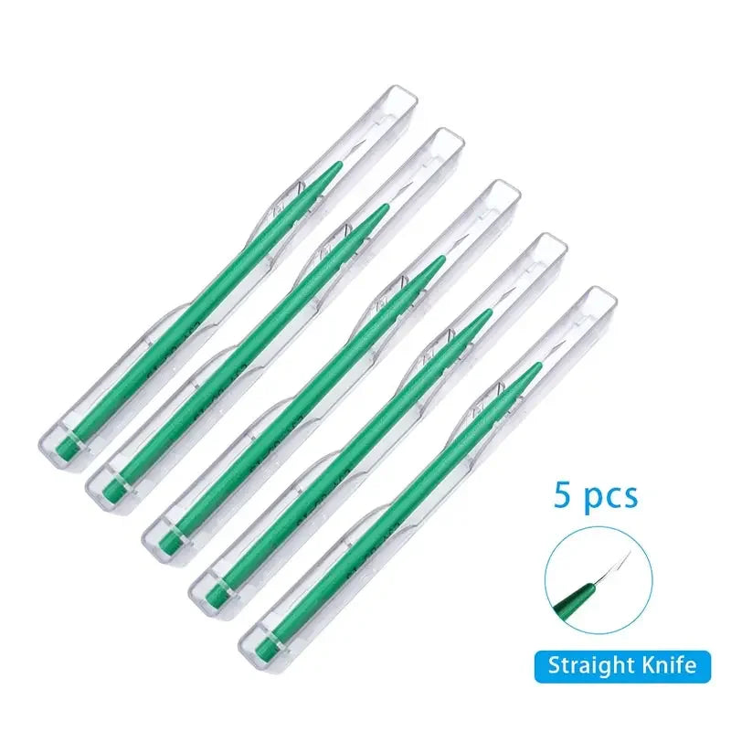 5pcs/set Ophthalmic Disposable Hospital Surgical Knife Blade Slit Knife Eye Micro Surgery Tool Ophthalmic Instrument