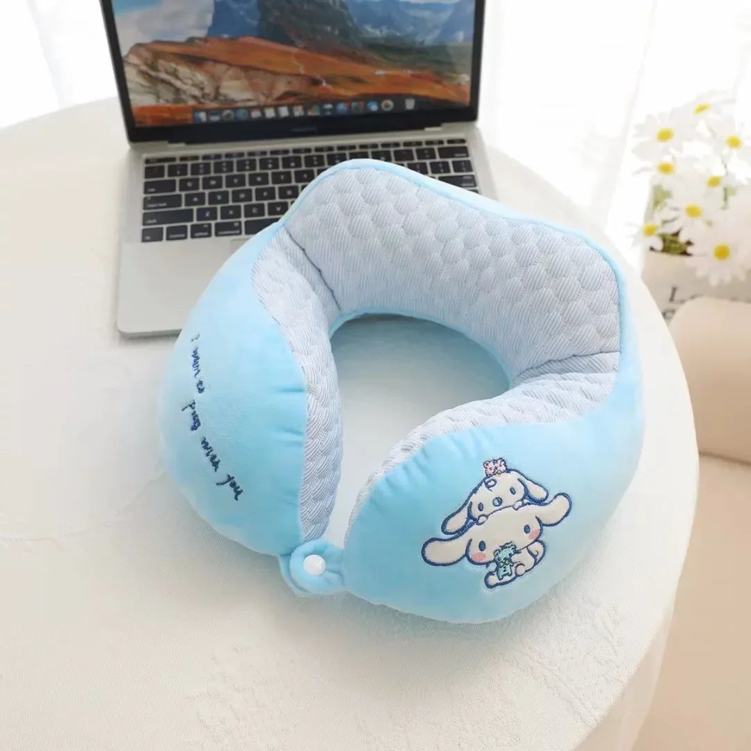 Sanrio My Melody Cartoon Napping Pillow Office Nap Portable Travel Neck Pillow Student Cushion U-Shape Cervical Cushion