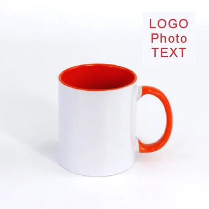 DIY Customized mugs 350ML 12oz Ceramic Mug Print Picture Photo LOGO Text Coffee Milk Cup Souvenir Tea Cups Dropshipping