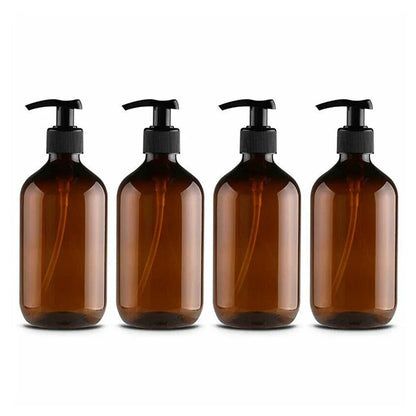 4PCS 500ml Bathroom Soap Dispenser Refillable Hand Pump Dispenser Bottle Bathroom Shower Gel Shampoo  Reusable  Bathroom Supply