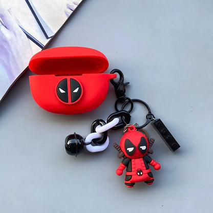 Marvel Deadpool Earphone Case Cover For Huawei Freebuds 4/4E/4i/5i/Pro Silicone Wireless Earbuds Charging Box Protective Shell