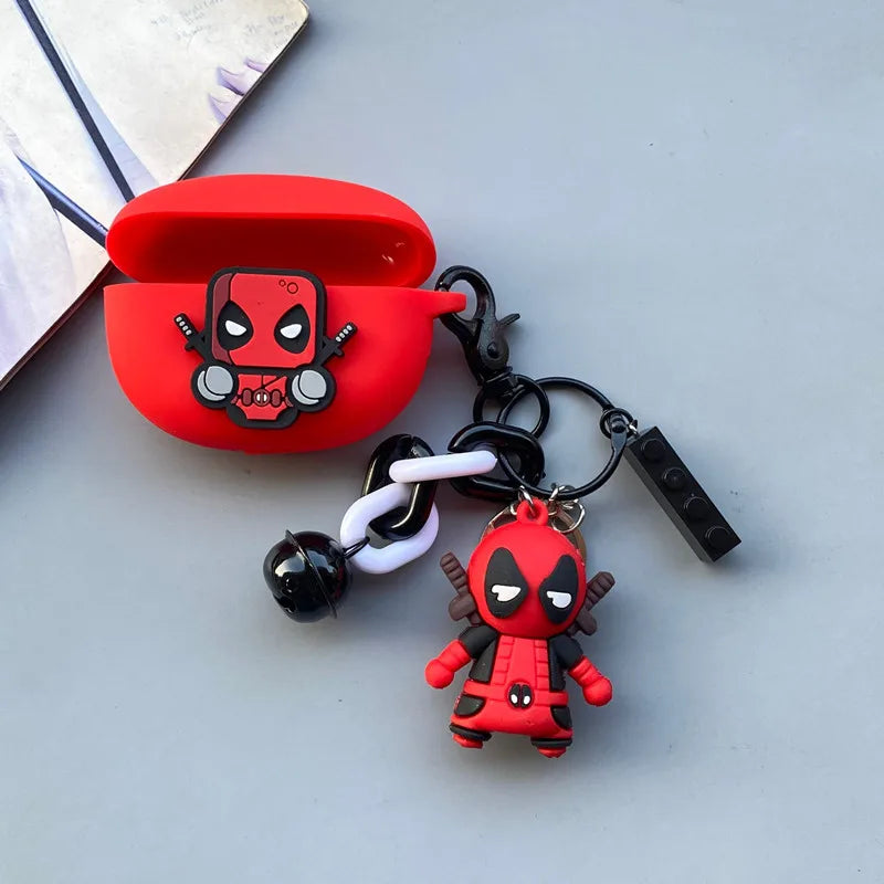 Marvel Deadpool Earphone Case Cover For Huawei Freebuds 4/4E/4i/5i/Pro Silicone Wireless Earbuds Charging Box Protective Shell