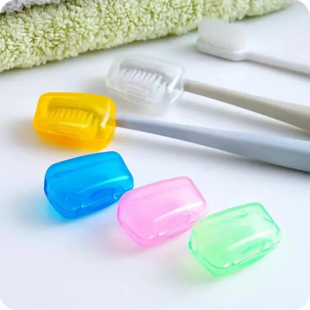 50/5Pcs Portable Toothbrush Head Cover Dustproof Teeth Brush Protective Storage Case Cover For Outdoor Travel Bathroom Supplies