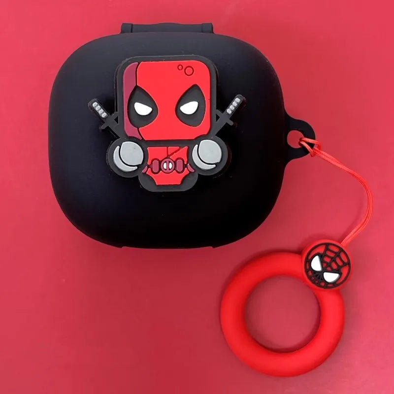 Marvel Deadpool Earphone Case For Anker Soundcore P40i/ R50i/P20i/P25i/Life P3 Silicone Wireless Earbuds Cover With Keychain