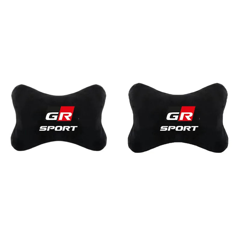 For GR Sport Gazoo Racing Yaris 86  Hilux Supra Car Headrest Neck Support Seat Soft Neck Pillow Auto Accessories