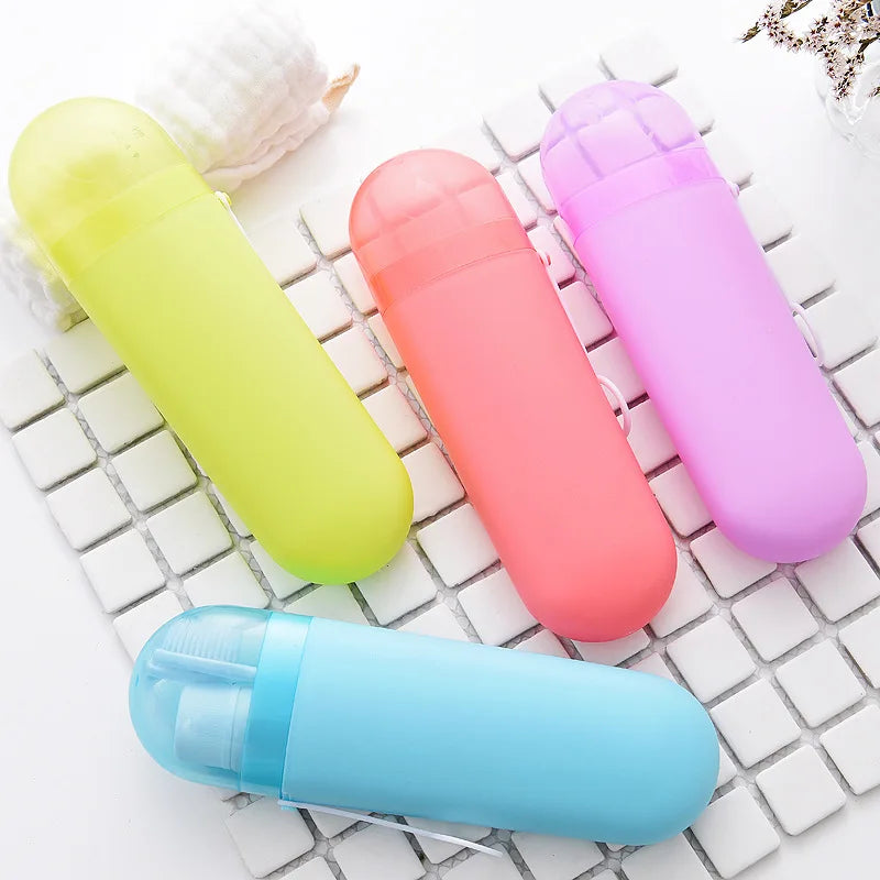 Portable Travel Toothpaste Toothbrush Holder  Storage Case Outdoor Holder Organizer Bathroom Accessories Toothbrush Cover baño