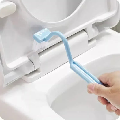 Toilet Brush S Shape Portable Toilet Cleaner Curved Edge Corner Handle Bathroom Supplies Cleaning Household Tools Accessories