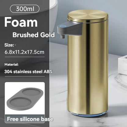 Intelligent automatic sensing stainless steel soap dispenser for washing mobile phones, contactless for home kitchen wall mounte