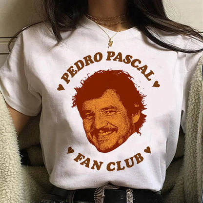 Pedro Pascal t shirt women streetwear anime summer Tee girl streetwear clothing