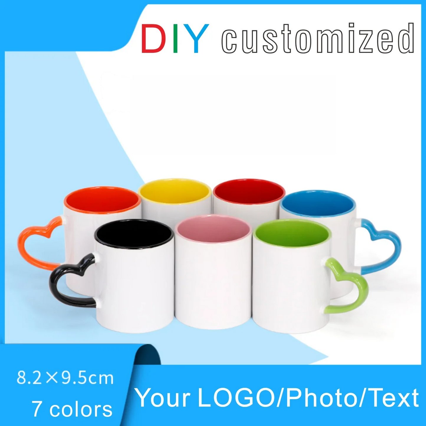 DIY Customized mugs 350ML 12oz Ceramic Mug Print Picture Photo LOGO Text Coffee Milk Cup Souvenir Tea Cups Dropshipping