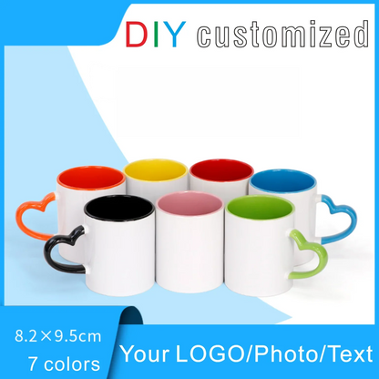 DIY Customized mugs 350ML 12oz Ceramic Mug Print Picture Photo LOGO Text Coffee Milk Cup Souvenir Tea Cups Dropshipping